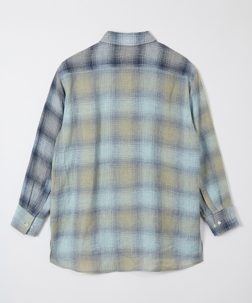 leinwande（ラインヴァンド）の「【leinwande】26SS新作 Combination Check Shirts（シャツ/ブラウス・レディース・ブルー/オレンジ・ONE SIZE）」の9枚目の写真