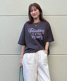 USAコットンショート丈プリントTシャツ【接触冷感】