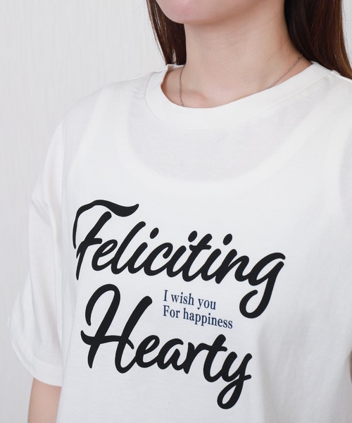 libelle more（リベル モア）の「USAコットンショート丈プリントTシャツ【接触冷感】（Tシャツ/カットソー・レディース・ブラック/ブラウン/オフホワイト/チャコールグレー・L/M）」の11枚目の写真