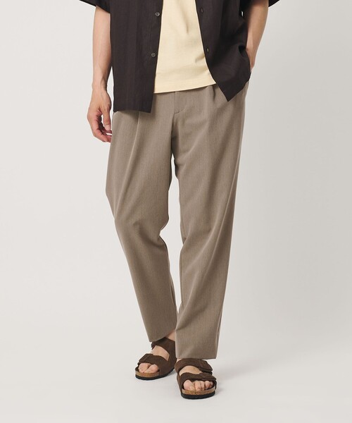 BEAUTY&YOUTH UNITED ARROWS(ビューティーアンドユースユナイテッドアローズ)の「アルガン トロ 1プリーツ テーパード スラックス NO.7 ストレッチ(スラックス・メンズ・ダークグレー/ベージュ/ブラック・XL/M/L/S)」の3枚目の写真