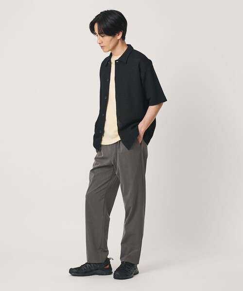 BEAUTY&YOUTH UNITED ARROWS(ビューティーアンドユースユナイテッドアローズ)の「アルガン トロ 1プリーツ テーパード スラックス NO.7 ストレッチ(スラックス・メンズ・ダークグレー/ベージュ/ブラック・XL/M/L/S)」の19枚目の写真