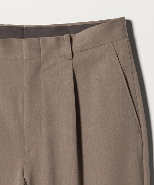 BEAUTY&YOUTH UNITED ARROWS(ビューティーアンドユースユナイテッドアローズ)の「アルガン トロ 1プリーツ テーパード スラックス NO.7 ストレッチ(スラックス・メンズ・ダークグレー/ベージュ/ブラック・XL/M/L/S)」の8枚目の写真