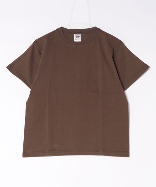 TONE SELECT WEAR（トーンセレクトウェア）の「CROSS&STITCH（クロスアンドステッチ）オープンエンド マックスウェイトTシャツ 6.2oz 【OE1116】（Tシャツ/カットソー・メンズ・チャコールグレー/ブルー系その他/ネイビー/サンドベージュ/アーミー/ブラック/ピンク/グリーン/ブラウン/バイオレット/グレー/ホワイト・X-LARGE/LARGE/MEDIUM/SMALL）」の5枚目の写真