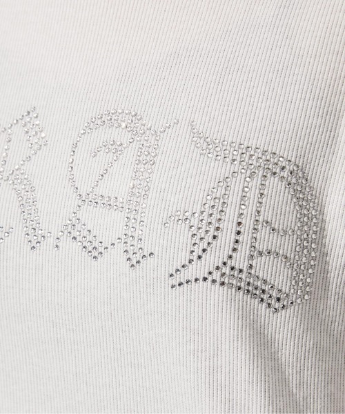 GORGE（ゴージ）の「《ラインストーンロゴ×短丈》Tシャツ／Y2K／春夏／全2色（Tシャツ/カットソー・レディース・ブラック/オフホワイト・F）」の15枚目の写真