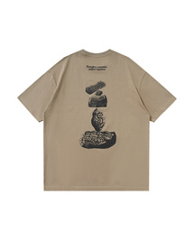 BUTTON SEOUL（ボタンソウル）の「ジェンストーングラフィックオーバーサイズショートスリーブ (2 COLOR)（Tシャツ/カットソー）」