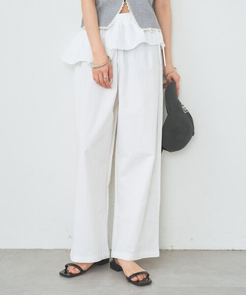 mystic(ミスティック)の「レイヤードイージーパンツ(その他パンツ・レディース・ブラック/オフホワイト・MEDIUM/SMALL)」の21枚目の写真