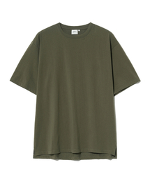 [プレミアムコットン] ジャーナリストコットン半袖Tシャツカーキ