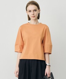 シャツジーナプレーディング ランタンスリーブカットソー