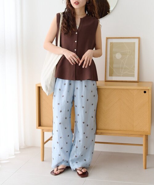 CIAOPANIC TYPY(チャオパニックティピー)の「【ZOZO限定】ペプラムニットベスト(カーディガン/ボレロ・レディース・ブラウン/ネイビー/グレー/オフホワイト/ブラック/アイボリー・ONE SIZE)」の11枚目の写真