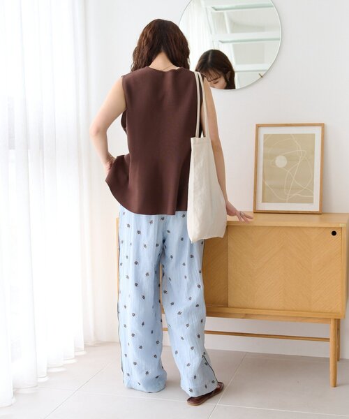 CIAOPANIC TYPY(チャオパニックティピー)の「【ZOZO限定】ペプラムニットベスト(カーディガン/ボレロ・レディース・ブラウン/ネイビー/グレー/オフホワイト/ブラック/アイボリー・ONE SIZE)」の13枚目の写真