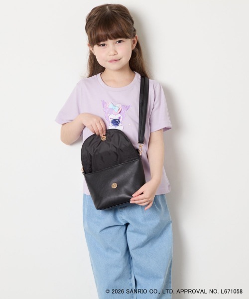 a.v.v（アーヴェヴェ）の「【数量限定】[シナモロール＆クロミ]お顔ショルダーバッグ（ショルダーバッグ・キッズ・ブラック/ダークインディゴブルー・120）」の9枚目の写真