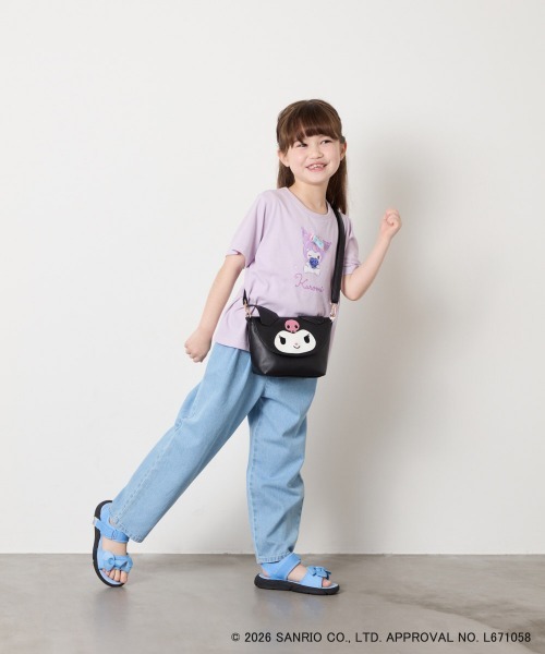 a.v.v（アーヴェヴェ）の「【数量限定】[シナモロール＆クロミ]お顔ショルダーバッグ（ショルダーバッグ・キッズ・ブラック/ダークインディゴブルー・120）」の12枚目の写真