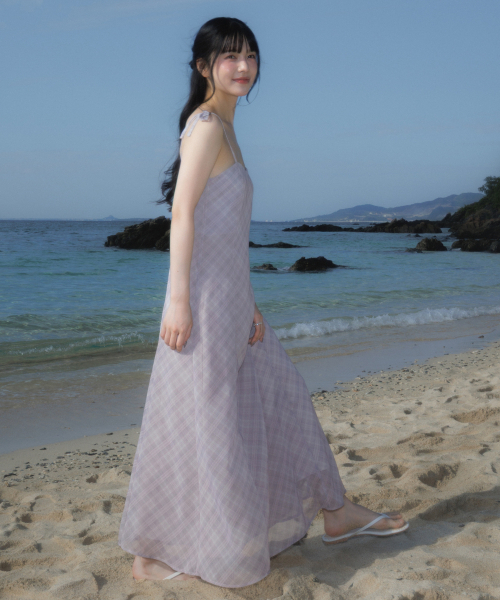 ROSEFRANTZ（ロゼフランツ）の「Sheer Grace Slim Long Dress [Pink]（ワンピース・レディース・ピンク・SMALL/MEDIUM）」の8枚目の写真
