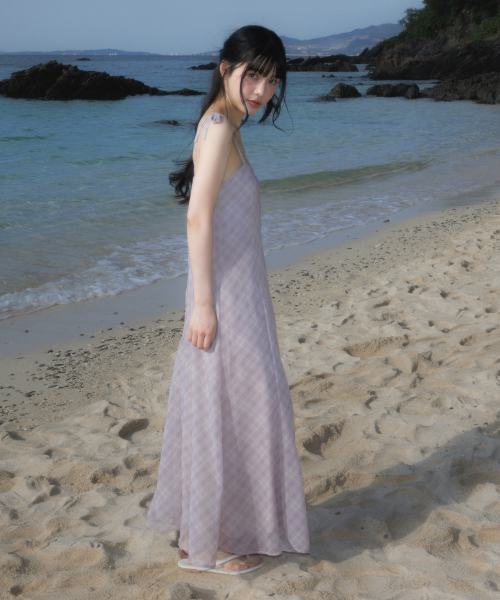 ROSEFRANTZ（ロゼフランツ）の「Sheer Grace Slim Long Dress [Pink]（ワンピース・レディース・ピンク・SMALL/MEDIUM）」の9枚目の写真