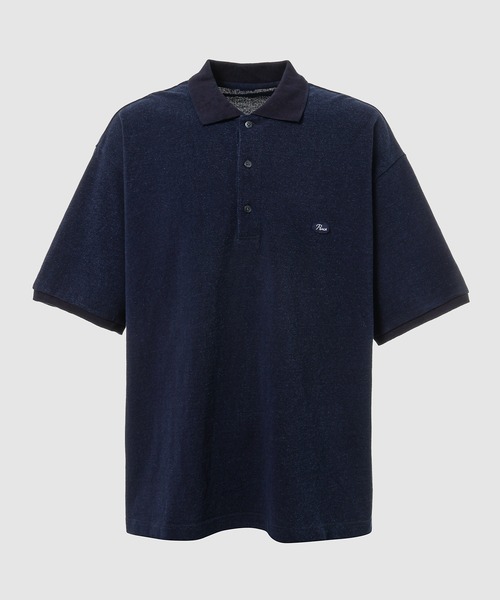 PORTER CLASSIC(ポータークラシック)の「H/W INDIGO POLO SHIRT(ポロシャツ・メンズ・ブルー/ネイビー・M/L)」の2枚目の写真