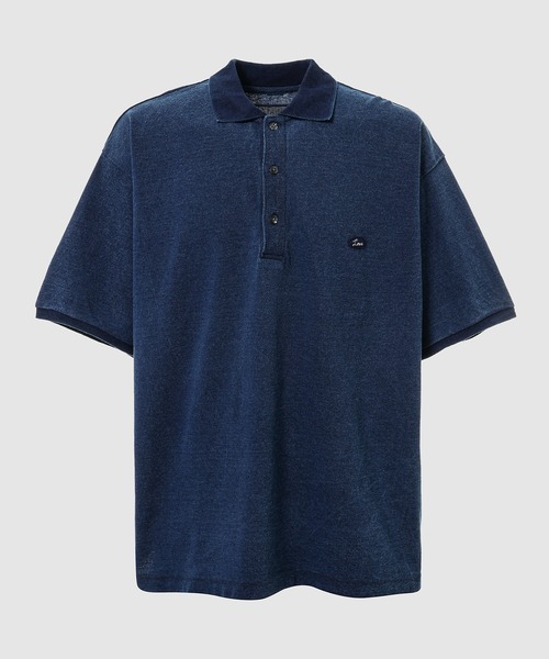 PORTER CLASSIC(ポータークラシック)の「H/W INDIGO POLO SHIRT(ポロシャツ・メンズ・ブルー/ネイビー・M/L)」の1枚目の写真
