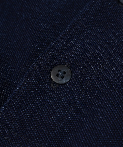 PORTER CLASSIC(ポータークラシック)の「H/W INDIGO POLO SHIRT(ポロシャツ・メンズ・ブルー/ネイビー・M/L)」の4枚目の写真
