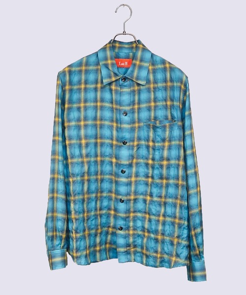 Laid.B(レイドビー)の「【Laid.B】Wet Rag Check Shirts(シャツ/ブラウス・メンズ・タン/ブルー・2/3)」の1枚目の写真