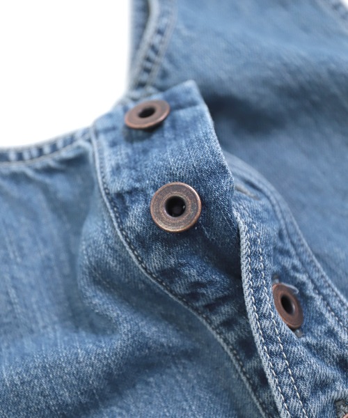 Brocante（ブロカント）の「[Brocante / ブロカント] 10ozデニム トラヴァイユサロペット（サロペット/オーバーオール・レディース・インディゴブルー・2）」の18枚目の写真