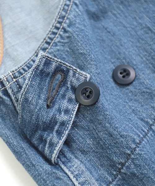 Brocante（ブロカント）の「[Brocante / ブロカント] 10ozデニム トラヴァイユサロペット（サロペット/オーバーオール・レディース・インディゴブルー・2）」の20枚目の写真