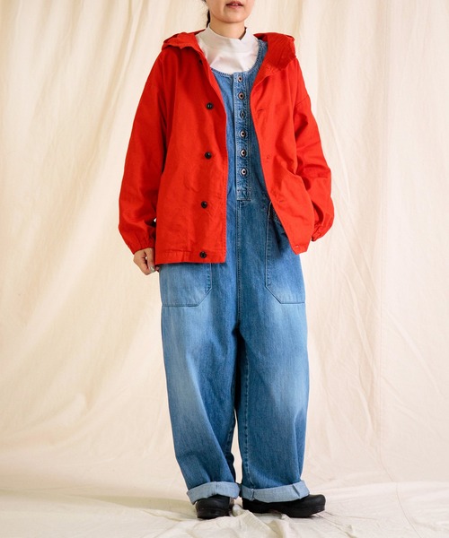Brocante / ブロカント] 10ozデニム トラヴァイユサロペット | Domingo