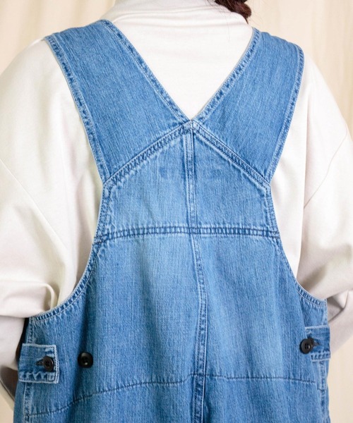 Brocante（ブロカント）の「[Brocante / ブロカント] 10ozデニム トラヴァイユサロペット（サロペット/オーバーオール・レディース・インディゴブルー・2）」の15枚目の写真
