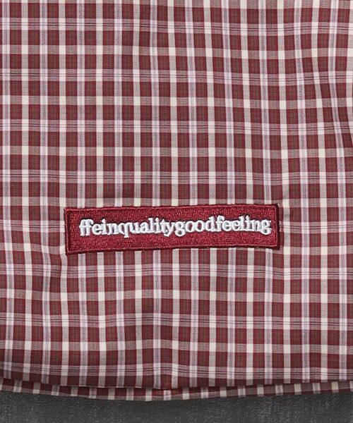 FFEIN(フェイン)の「【FFEIN(フェイン)】ダブルタックチェックムーンバッグ / ユニセックス バック ハンドバック 雑貨 刺繍 チェック ポケット(トートバッグ・メンズ・グリーン/レッド/ネイビー・FREE)」の12枚目の写真