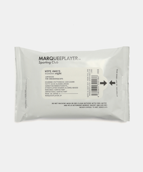 MARQUEE PLAYER(マーキープレイヤー)の「MARQUEE PLAYER WIPE AWAYS #08 For SNEAKERS&CAPS(シューケア用品・メンズ・グレー系その他・FREE)」の1枚目の写真