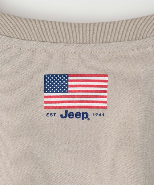 JEEP（ジープ）の「【Jeep(ジープ)】フロントプリントTシャツ（Tシャツ/カットソー・メンズ・カーキ/ベージュ・LARGE/MEDIUM）」の4枚目の写真