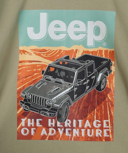 JEEP（ジープ）の「【Jeep(ジープ)】フロントプリントTシャツ（Tシャツ/カットソー・メンズ・カーキ/ベージュ・LARGE/MEDIUM）」の8枚目の写真
