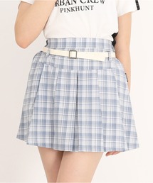 PINKHUNT | PINKHUNT ベルト付きプリーツスカート 1821K(デニムスカート)