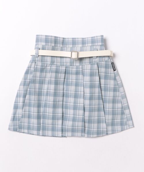 PINKHUNT(ピンクハント)の「PINKHUNT ベルト付きプリーツスカート 1821K(デニムスカート・キッズ・ブラック/スカイブルー系1・130cm/140cm/150cm/160cm/120cm)」の3枚目の写真