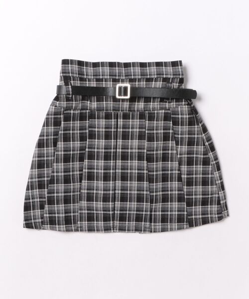 PINKHUNT(ピンクハント)の「PINKHUNT ベルト付きプリーツスカート 1821K(デニムスカート・キッズ・ブラック/スカイブルー系1・130cm/140cm/150cm/160cm/120cm)」の9枚目の写真