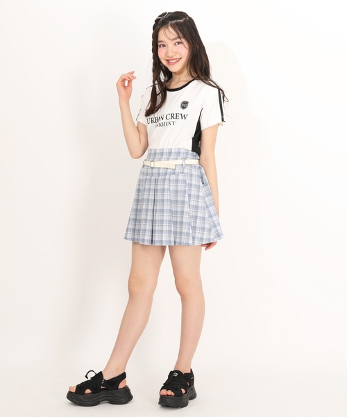 PINKHUNT(ピンクハント)の「PINKHUNT ベルト付きプリーツスカート 1821K(デニムスカート・キッズ・ブラック/スカイブルー系1・130cm/140cm/150cm/160cm/120cm)」の18枚目の写真