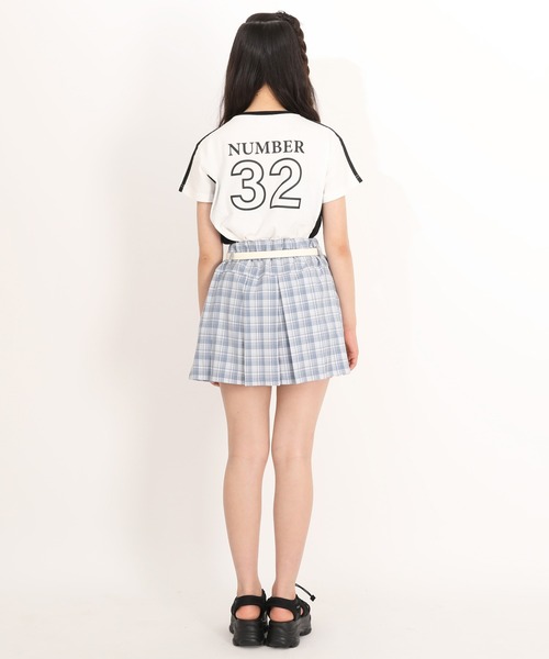 PINKHUNT(ピンクハント)の「PINKHUNT ベルト付きプリーツスカート 1821K(デニムスカート・キッズ・ブラック/スカイブルー系1・130cm/140cm/150cm/160cm/120cm)」の17枚目の写真