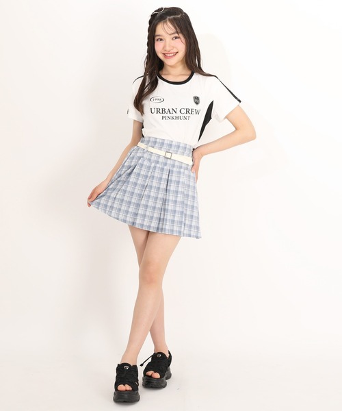 PINKHUNT(ピンクハント)の「PINKHUNT ベルト付きプリーツスカート 1821K(デニムスカート・キッズ・ブラック/スカイブルー系1・130cm/140cm/150cm/160cm/120cm)」の16枚目の写真
