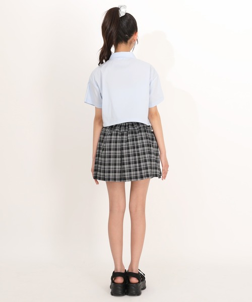 PINKHUNT(ピンクハント)の「PINKHUNT ベルト付きプリーツスカート 1821K(デニムスカート・キッズ・ブラック/スカイブルー系1・130cm/140cm/150cm/160cm/120cm)」の7枚目の写真