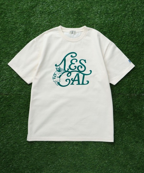 The Endless Summer(エンドレスサマー)の「TES VINTAGE LOGO FLOK PT T-SHIRT/ Tシャツ(Tシャツ/カットソー・メンズ・ホワイト/ブラック/アイボリー/ネイビー・MEDIUM/SMALL/X-LARGE/LARGE)」の5枚目の写真
