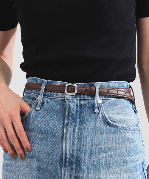 Demi-Luxe BEAMS(デミルクス ビームス)の「LIE STUDIO / The Geogia Slim ベルト(ベルト・レディース・ブラウン/ブラック・ONE SIZE)」の2枚目の写真