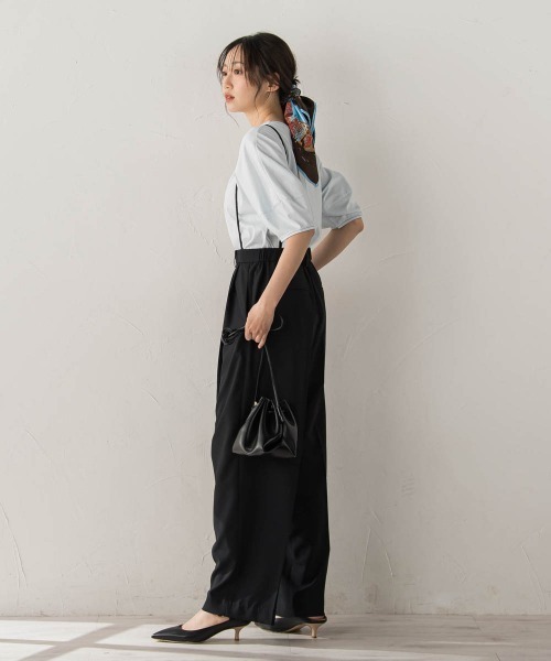 Droite lautreamont(ドロワットロートレアモン)の「マルチエフェクトライトスムースカットソー(Tシャツ/カットソー・レディース・ブルー/ブラック・M)」の16枚目の写真