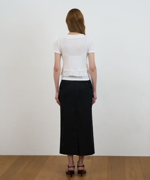 DEHEVE（デヘヴェ）の「Frill Ribbon Cardigan Set [Ivory]（カーディガン/ボレロ・レディース・アイボリー・OS）」の6枚目の写真