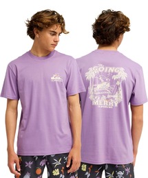 【ONE PIECE X QUIKSILVER】OPQS MERRY SSメンズ Tシャツ/クイックシルバーワンピースコラボバックプリント半袖Tシャツ
