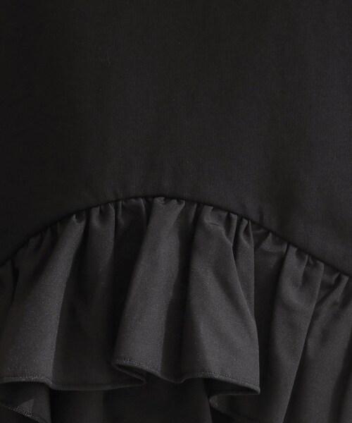 OPAQUE.CLIP（オペークドットクリップ）の「裾フリルドッキングTシャツ【洗濯機OK】（Tシャツ/カットソー・レディース・グレー系その他5/ブラック/ホワイト/ネイビー系4・42/40/38）」の12枚目の写真