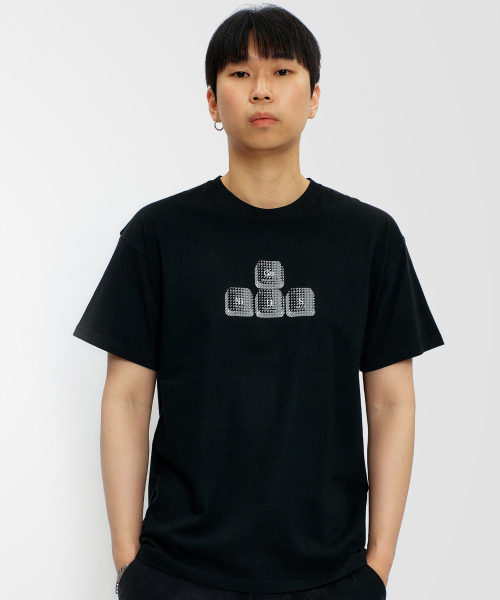 LAUGHER（ラファー）の「ジニアスTシャツ - ブラック（Tシャツ/カットソー・レディース・ブラック・X-LARGE/MEDIUM/LARGE）」の2枚目の写真