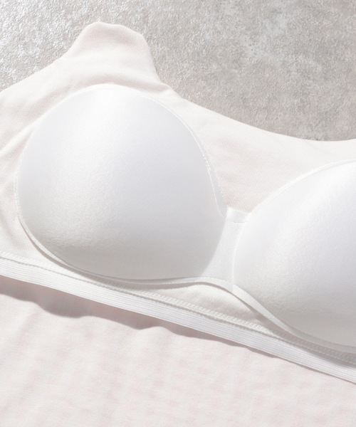 Lace Ladies(レースレディース)の「チェック トリム リボン カップ付き タンクトップ(タンクトップ・レディース・ブルー/ピンク・FREE)」の11枚目の写真