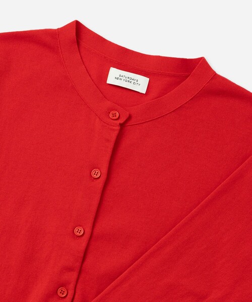 Saturdays NYC（サタデーズ ニューヨークシティ ）の「Petite Cardigan | WOMEN（カーディガン/ボレロ・レディース・レッド/ライトグレー/ブラック・S/M/L）」の7枚目の写真