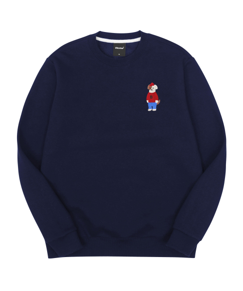 OKSTAR(オクスター)の「ミニミ 強烈なブロドッグ刺繍 特殊裏毛 スウェット(スウェット・レディース・ライトベージュ/クリーム/グレー/ダークグリーン/ブラック/ホワイト/カーキ/ネイビー/ライトグレー/オートミール/ベージュ・2XL/LARGE/MEDIUM/4XL/3XL/X-LARGE/SMALL)」の12枚目の写真