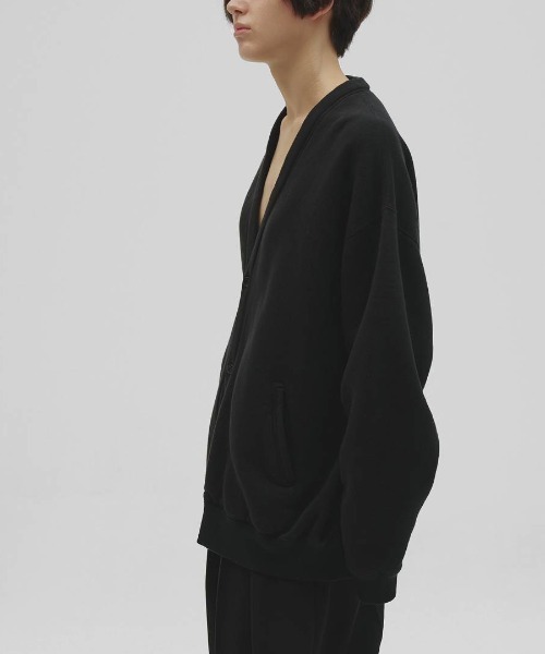 TODAYFUL（トゥデイフル）の「TODAYFUL　Cotton Brushed Cardigan コットンブラッシュドカーディガン/12620609（カーディガン/ボレロ・レディース・グレー/ブラック・ONE SIZE）」の9枚目の写真
