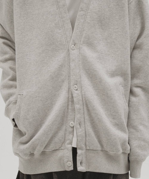 TODAYFUL（トゥデイフル）の「TODAYFUL　Cotton Brushed Cardigan コットンブラッシュドカーディガン/12620609（カーディガン/ボレロ・レディース・グレー/ブラック・ONE SIZE）」の3枚目の写真