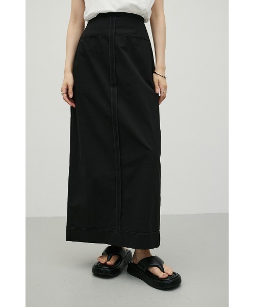 STYLEMIXER(スタイルミキサー)の「アウトシームアイラインスカート(スカート・レディース・ブラック/ライトブラウン・SMALL/MEDIUM)」の2枚目の写真